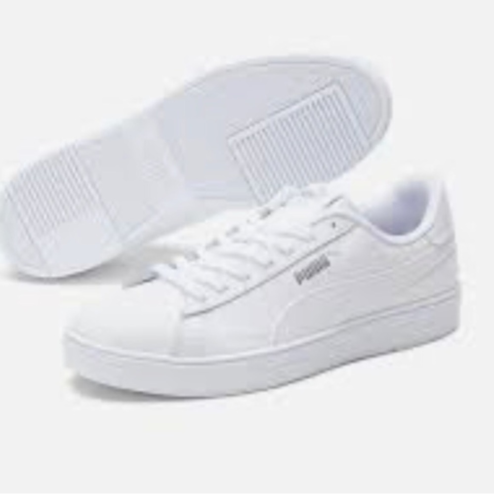 Puma white leather sneakers size 6